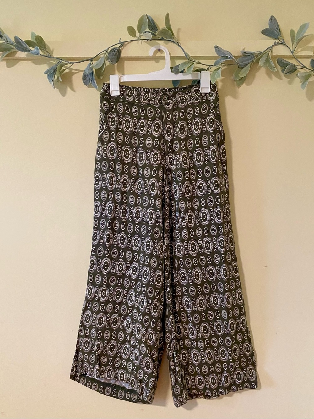 Philosophy Retro Olive Wide Leg Pants